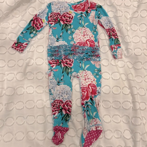 Posh Peanut Eloise Footie Ruffled Zippered Onepiece - Picture 3 of 4